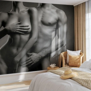 Samolepiaca Fototapeta Deluxe Sticker - Adam a Eva - Žena, Muž, Telo - 250x175 cm