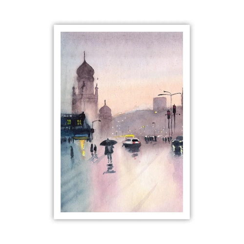 Plagát - V daždivom opare - 70x100 cm