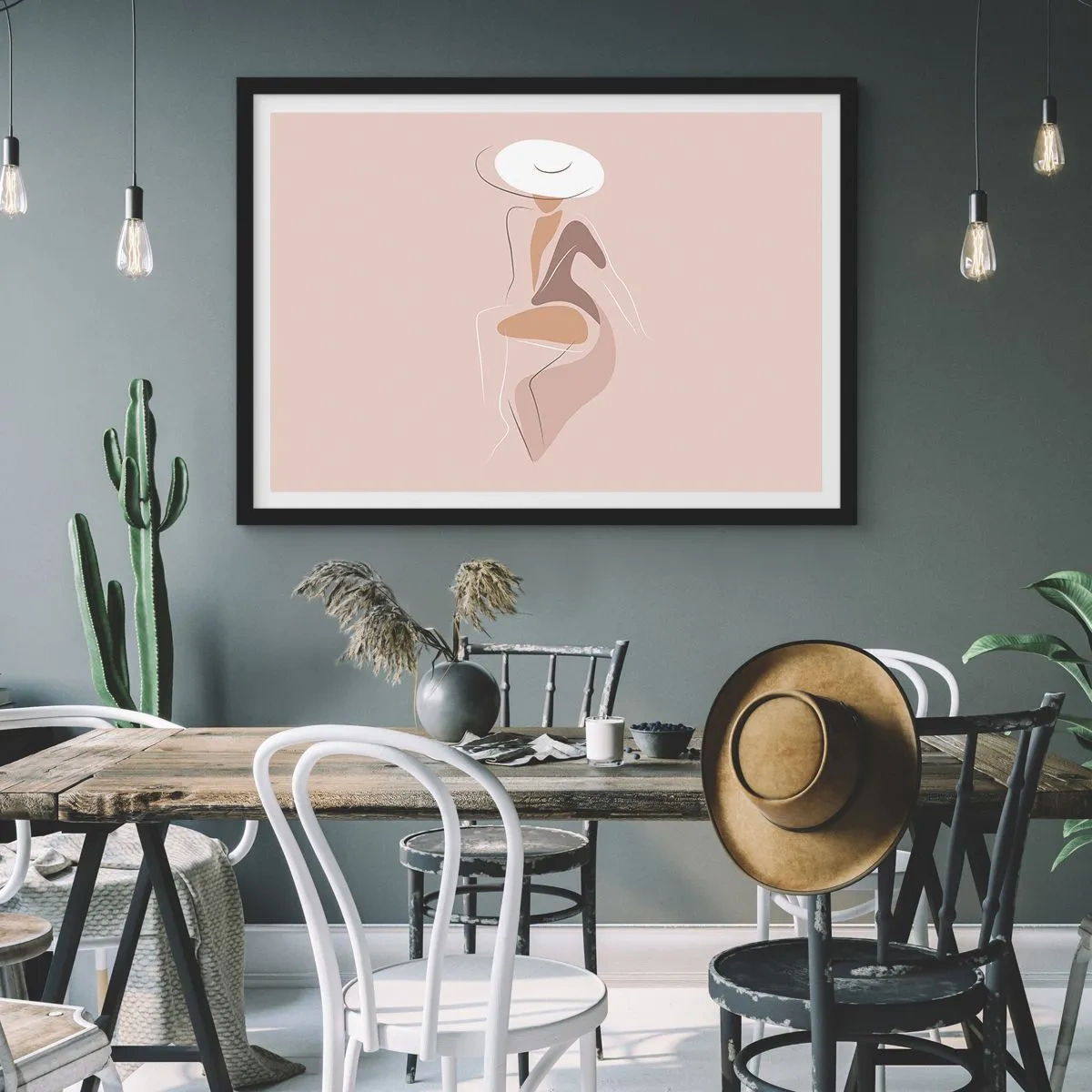 Plagát v čiernom ráme - Ako vyzerá pravá dáma? - 100x70 cm