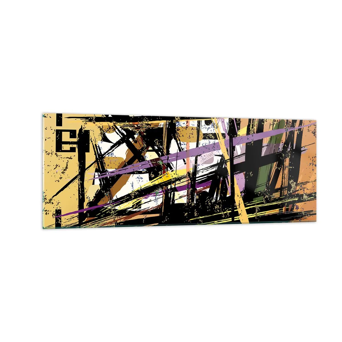 Obraz na skle - Ostrý rez - 140x50 cm