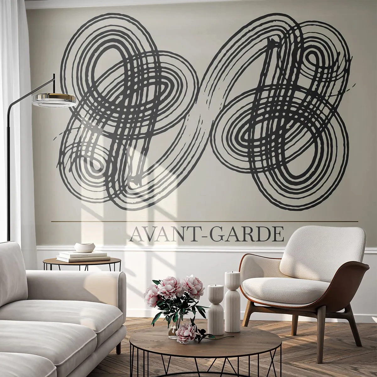 Fototapeta Premium Canvas - Vyšlo to spontánne - Minimalizmus, škandinávsky, Písanie - 250x175 cm