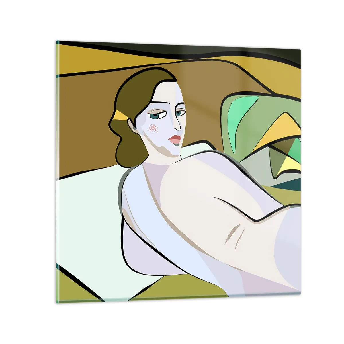 Obraz na skle - Intímny portrét - 60x60 cm