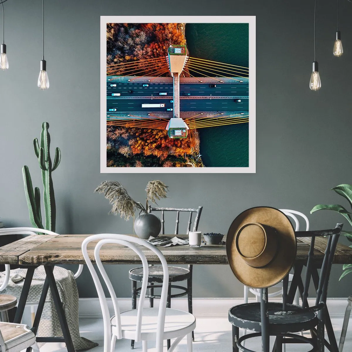 Plagát - Za vodami, za lesmi - 40x40 cm