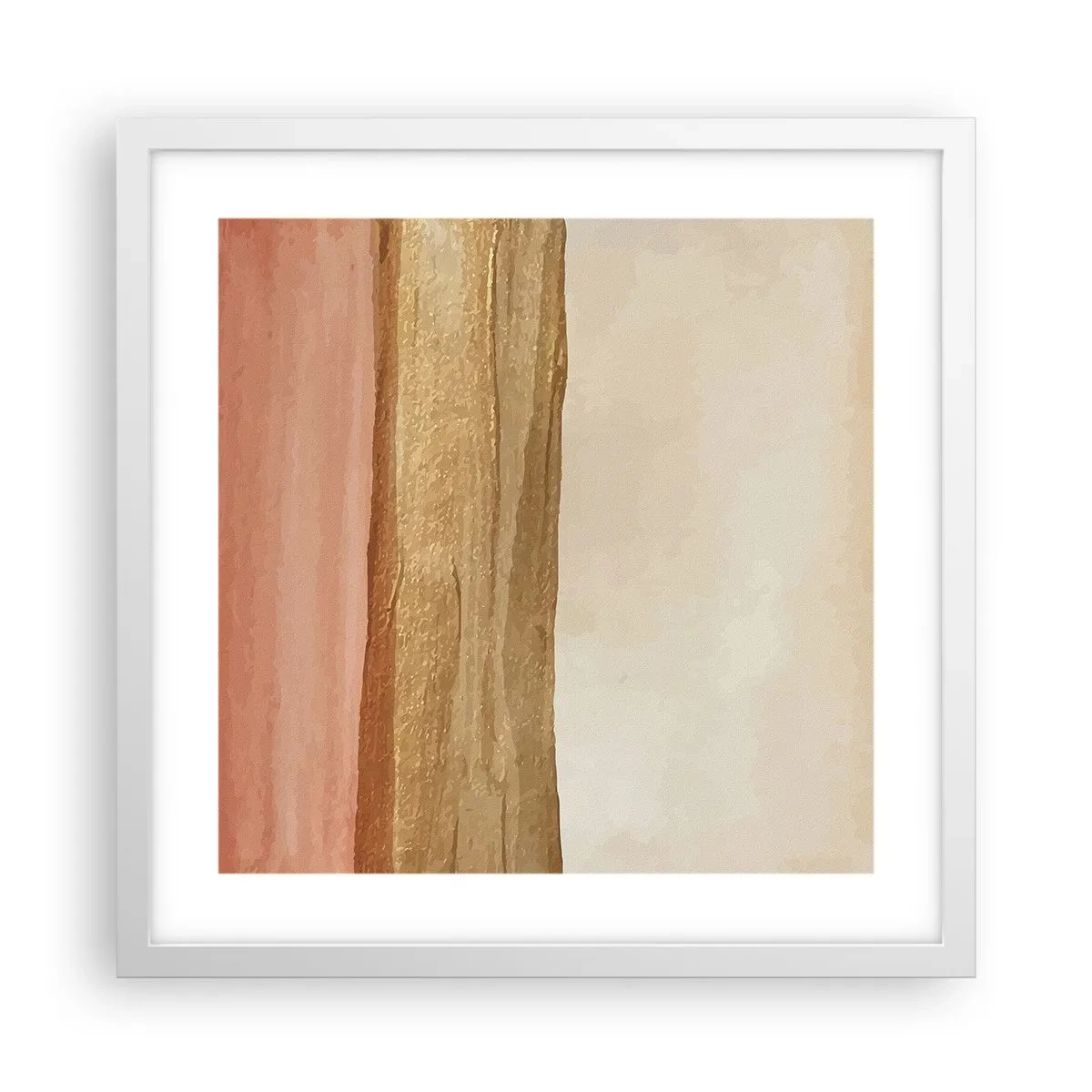 Plagát v bielom ráme - Vertikálna kompozícia - 40x40 cm
