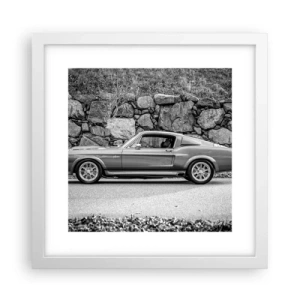 Plagát v bielom ráme - Legenda 60. rokov - 30x30 cm