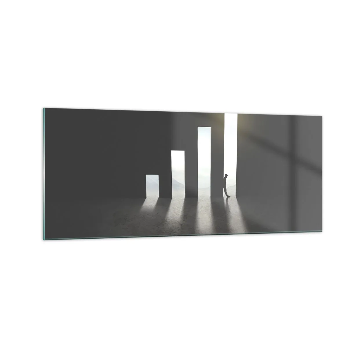 Obraz na skle - Úspech – impresia - 100x40 cm