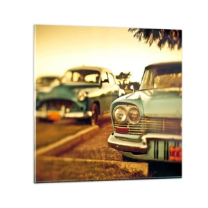 Obraz na skle - Počkáme, uvidíme - 60x60 cm