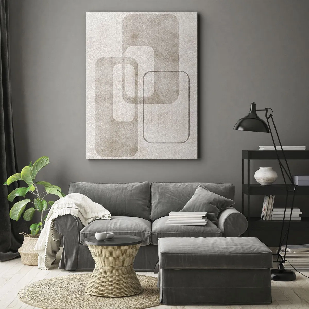 Obraz na plátne - Geometrická fúga - 80x120 cm