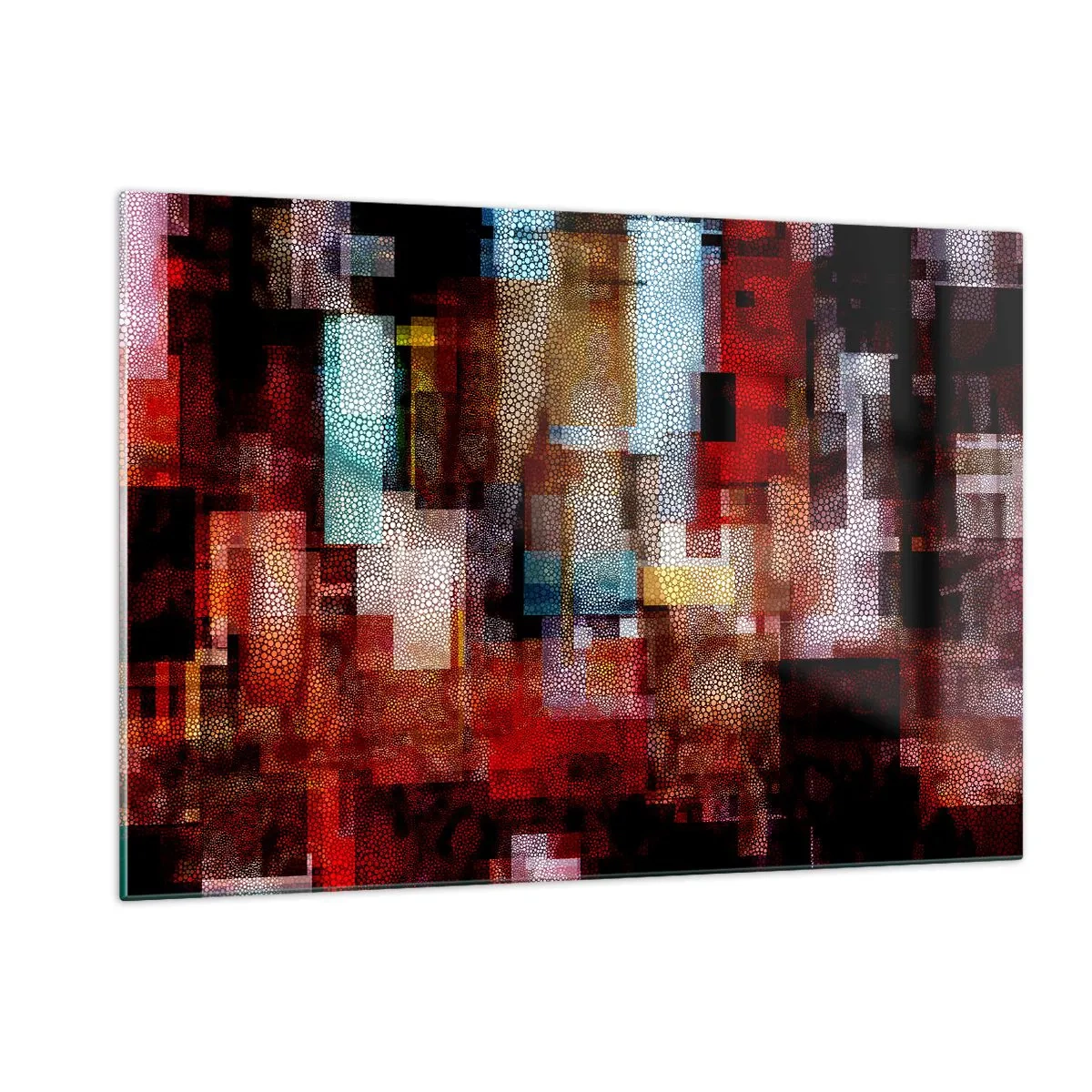 Obraz na skle - Chaos a zmätok - 120x80 cm