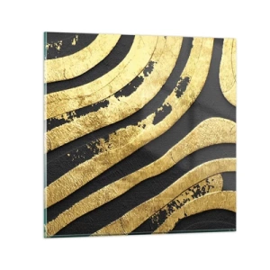 Obraz na skle - Všetko plynie - 50x50 cm