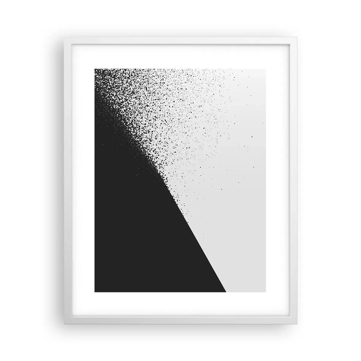 Plagát v bielom ráme - Rýchlejšie a rýchlejšie, viac a viac - 40x50 cm