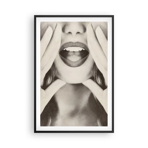 Plagát v čiernom ráme - Už idem! - 61x91 cm