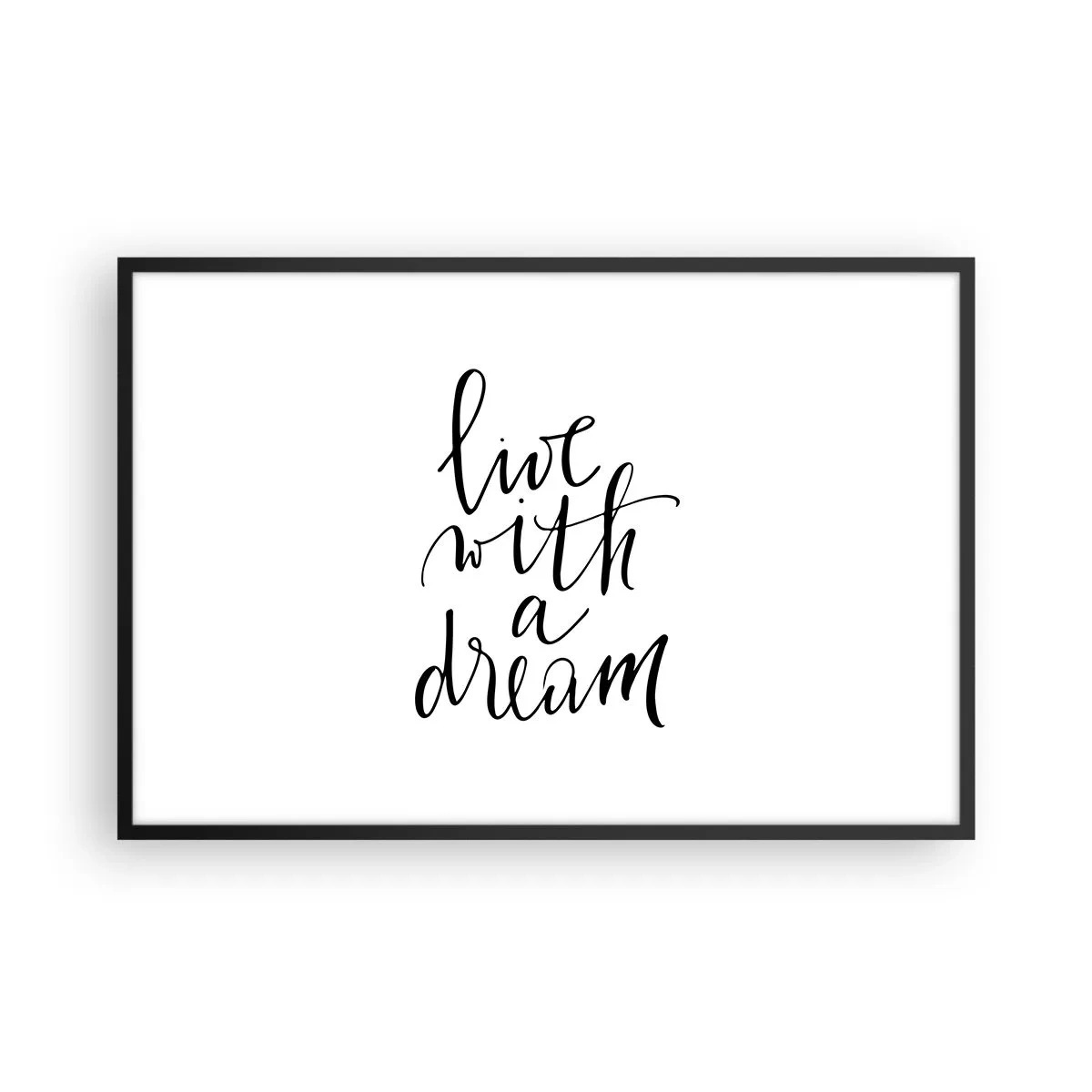 Plagát v čiernom ráme - Of course - 91x61 cm