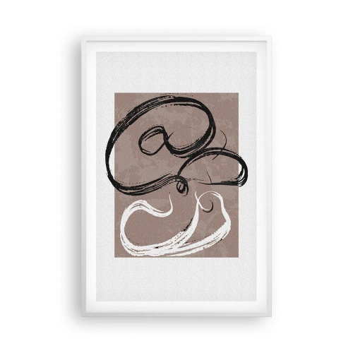 Plagát v bielom ráme - Kompozícia – hľadanie úplnosti - 61x91 cm