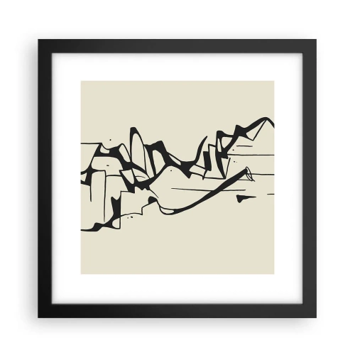 Plagát v čiernom ráme - Možná krajina - 30x30 cm