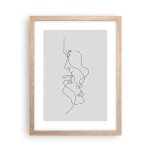 Plagát v ráme zo svetlého duba - Žiar vášnivých túžob - 30x40 cm