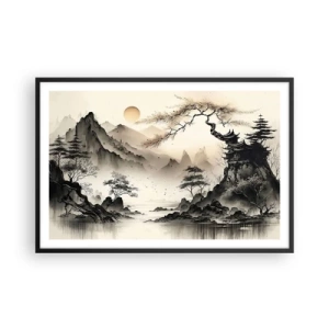 Plagát v čiernom ráme - Jedinečné kúzlo orientu - 91x61 cm