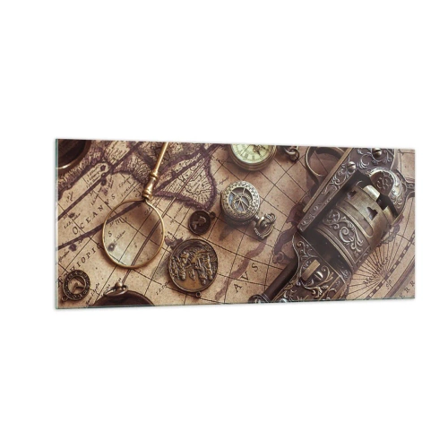 Obraz na skle - Dobrodružstvo volá - 100x40 cm