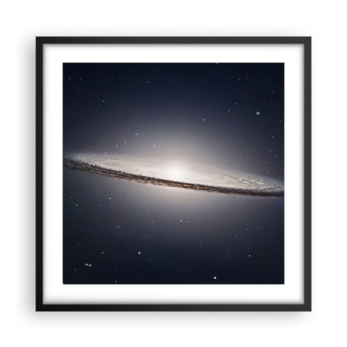 Plagát v čiernom ráme - Kedysi dávno v jednej preďalekej galaxii… - 50x50 cm