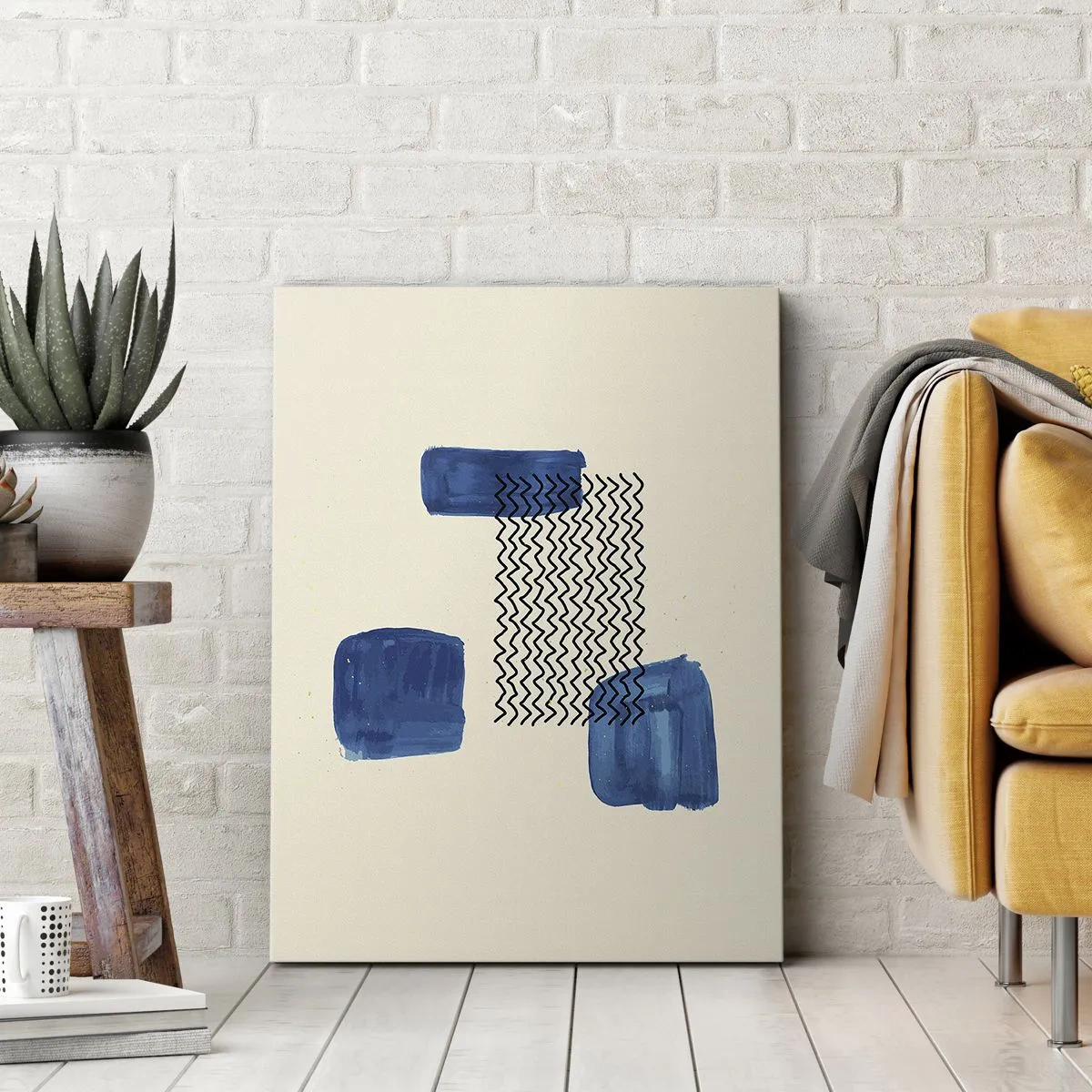 Obraz na plátne - Abstraktné kvarteto - 50x70 cm