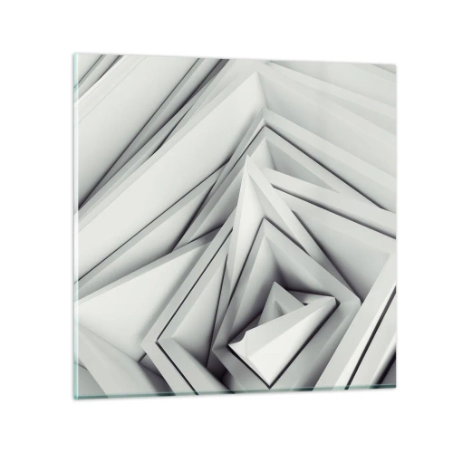 Obraz na skle - Symfónia ostrých uhlov - 70x70 cm