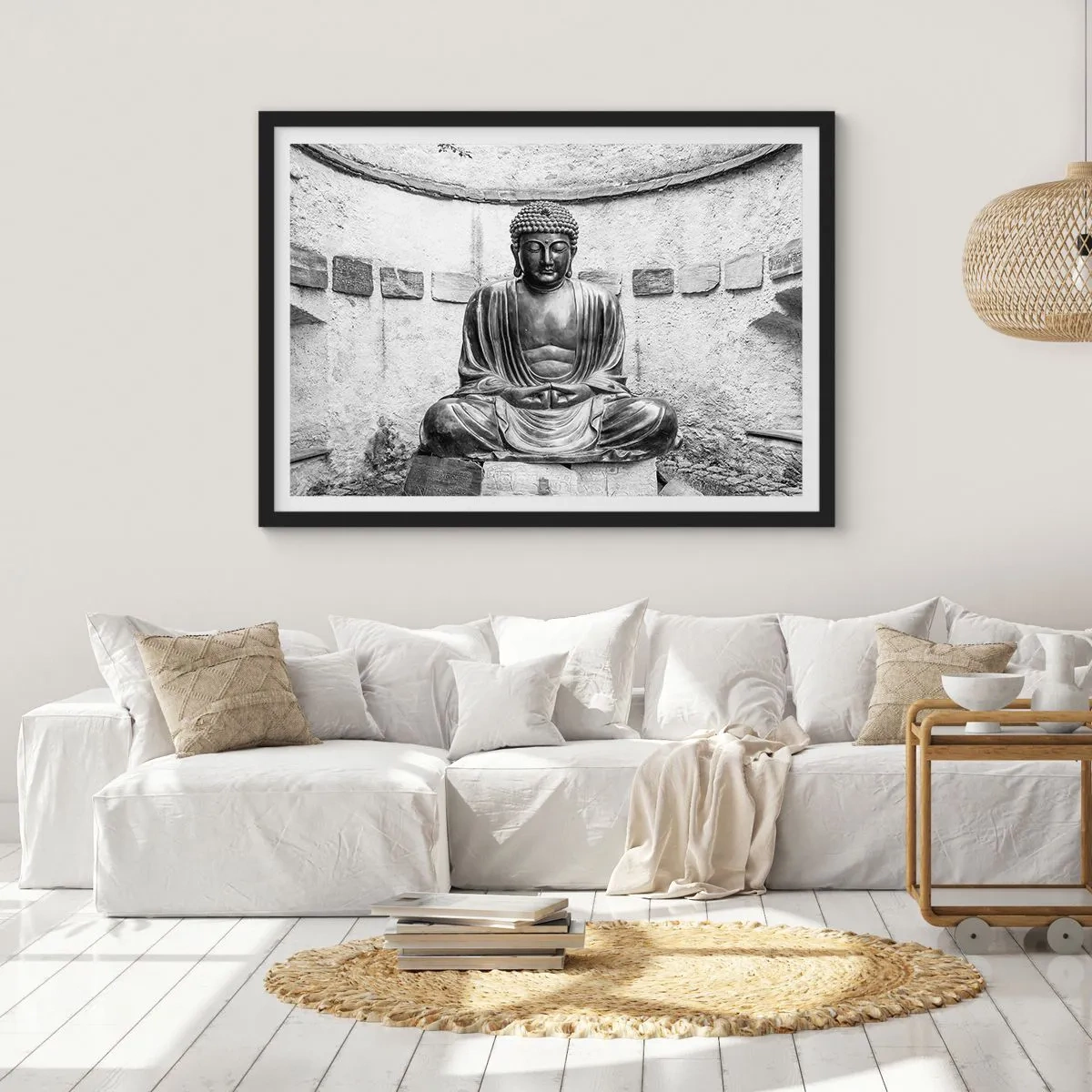 Plagát v čiernom ráme - Pri zdroji pokoja - 100x70 cm