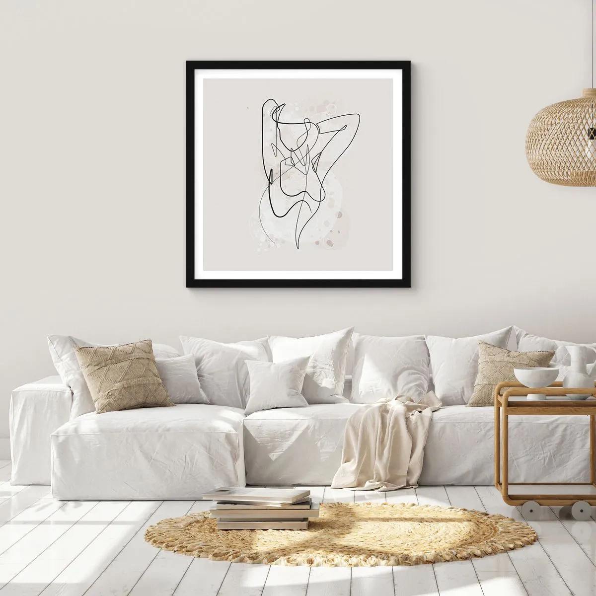 Plagát v čiernom ráme - Umenie zvádzania - 60x60 cm