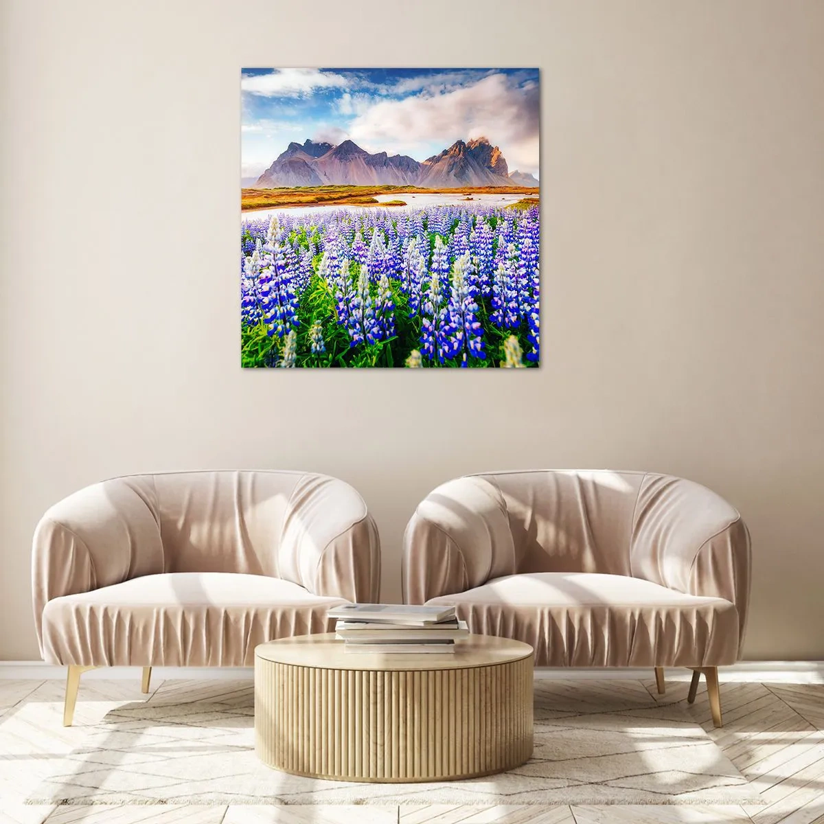 Obraz na skle - Sila a prísnosť vedľa miernosti - 60x60 cm