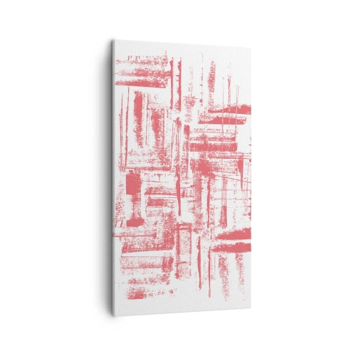Obraz na plátne - Červené mesto - 45x80 cm