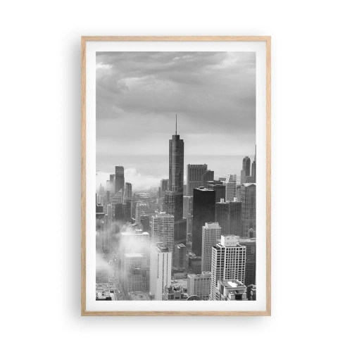 Plagát v ráme zo svetlého duba - Americká krajina - 61x91 cm