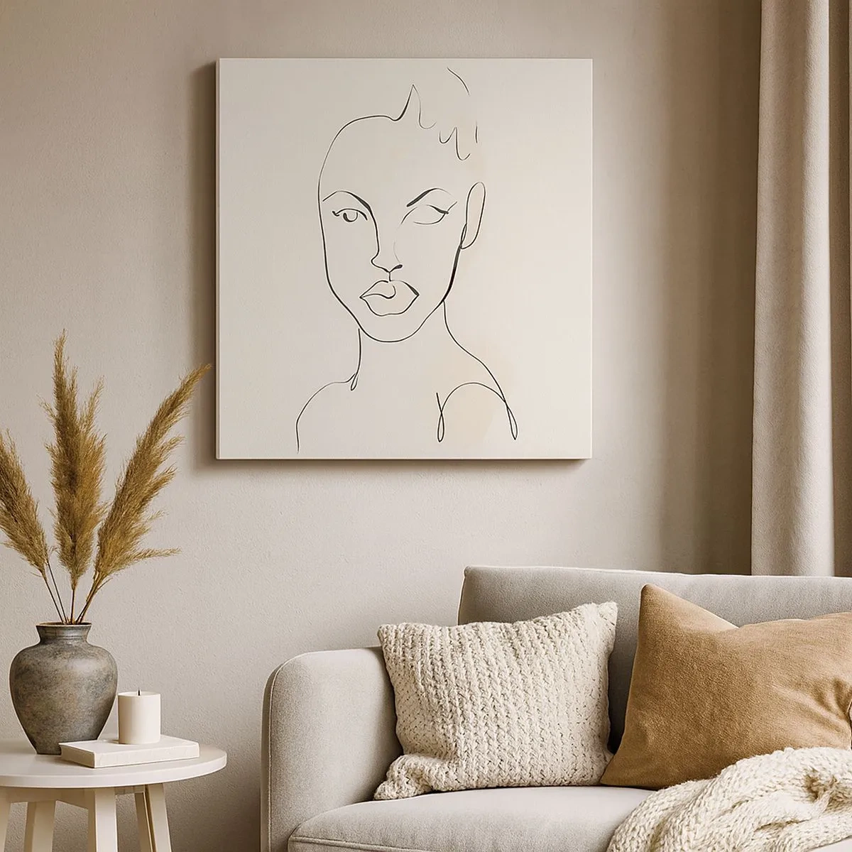 Obraz na plátne - Obrys zmyselnosti - 30x30 cm