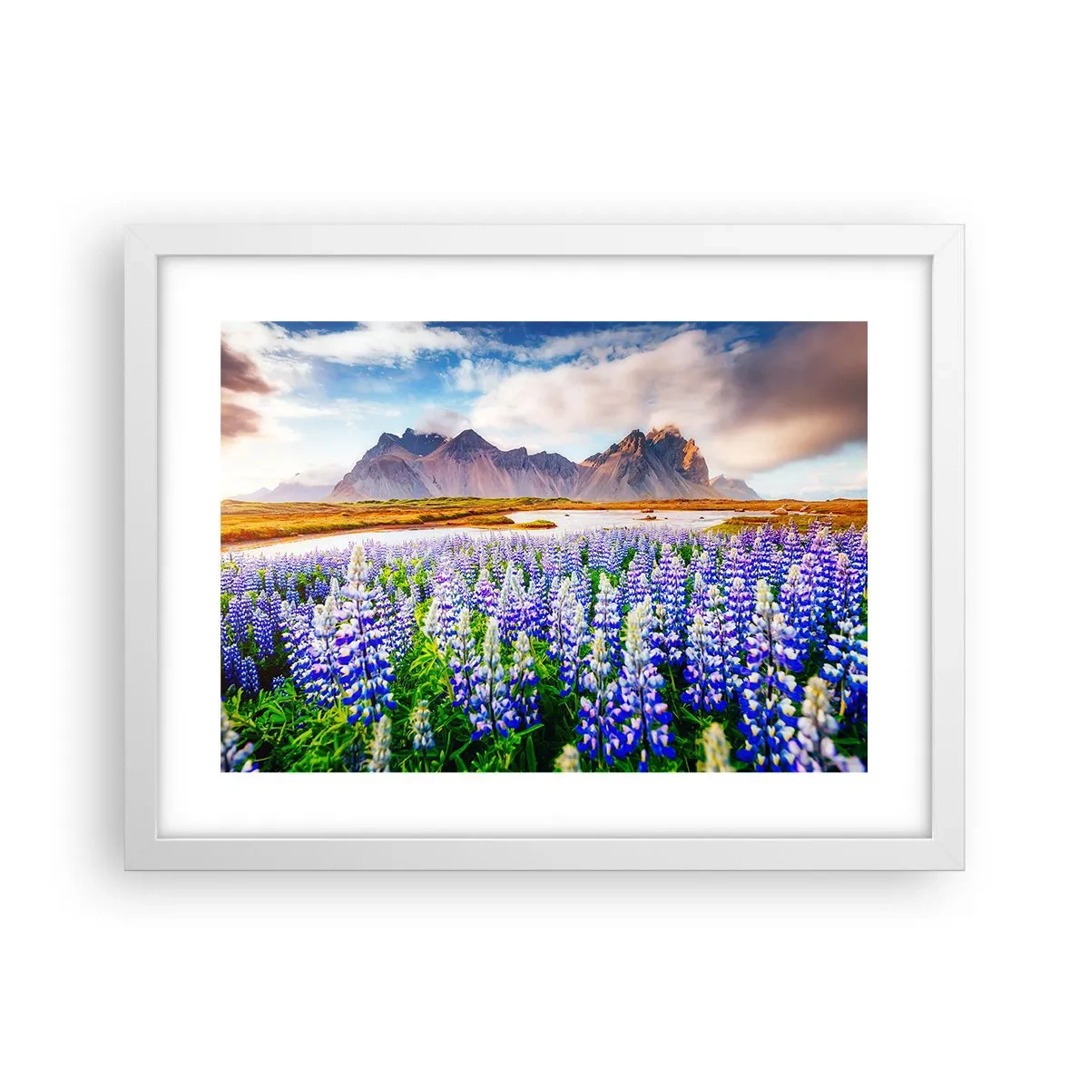 Plagát v bielom ráme - Sila a prísnosť vedľa miernosti - 40x30 cm