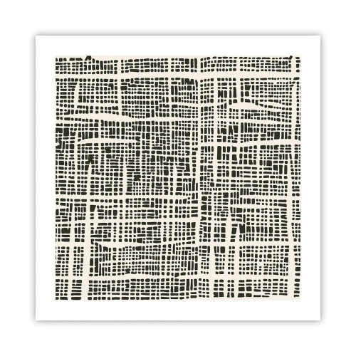 Plagát - Tkaná kompozícia - 50x50 cm