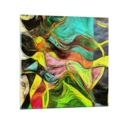 Obraz na skle - Pohyb je život - 50x50 cm