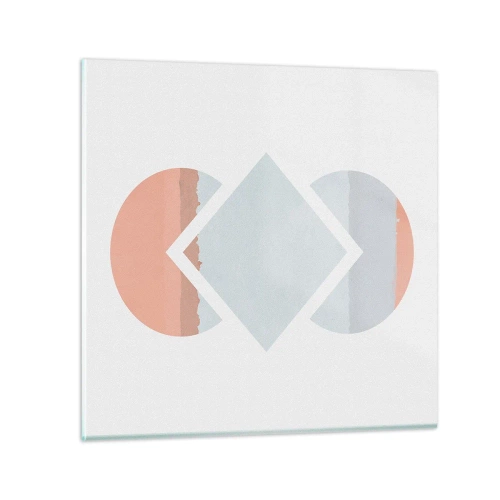 Obraz na skle - Situácia je jasná - 30x30 cm