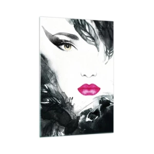 Obraz na skle - Pozor! Femme fatale - 70x100 cm