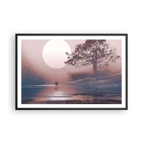 Plagát v čiernom ráme - Nočné zázraky - 91x61 cm