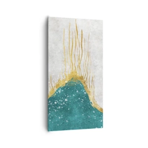 Obraz na plátne - Zlatý príliv - 65x120 cm