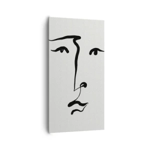 Obraz na plátne - Jednoduchý portrét - 65x120 cm