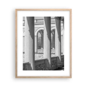 Plagát v ráme zo svetlého duba - Slnečná arkáda - 40x50 cm