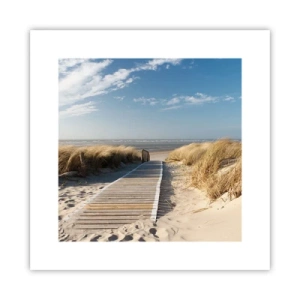 Plagát - Za dunou, v šumení trávy - 30x30 cm