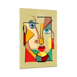 Obraz na skle - Zhodný pár - 80x120 cm