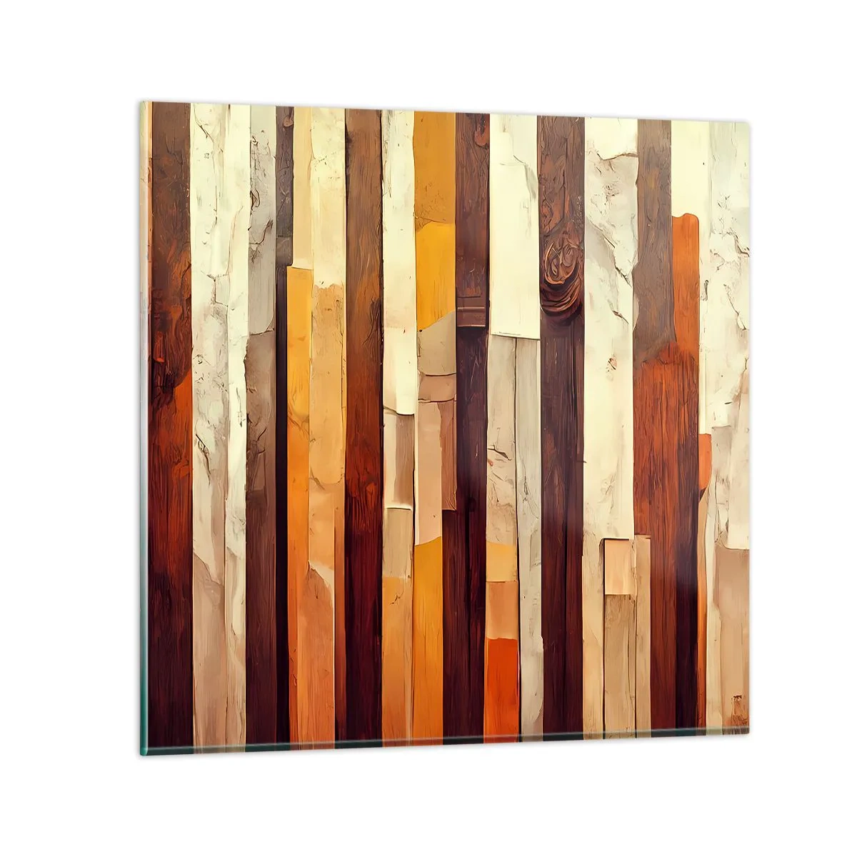 Obraz na skle - Hymna lesných stromov - 30x30 cm