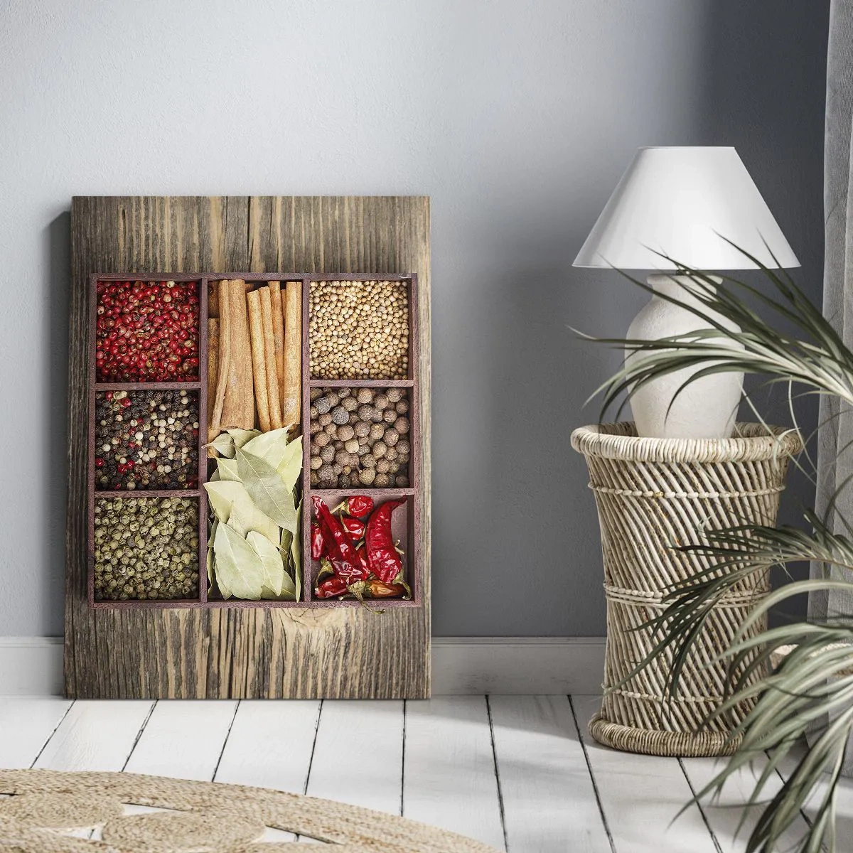 Obraz na plátne - Poriadok tvarov, buket vôní - 65x120 cm