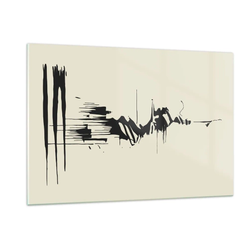 Obraz na skle - Rýchla abstrakcia - 120x80 cm