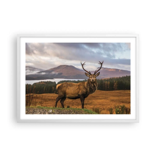 Plagát v bielom ráme - Majestát prírody - 70x50 cm