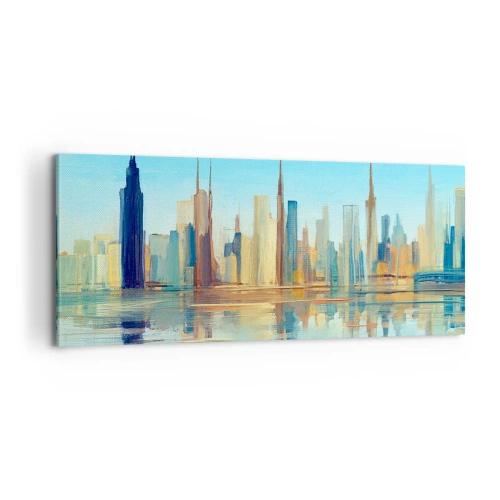 Obraz na plátne - Slnečná metropola - 100x40 cm