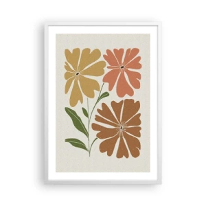 Plagát v bielom ráme - Príroda a geometria - 50x70 cm