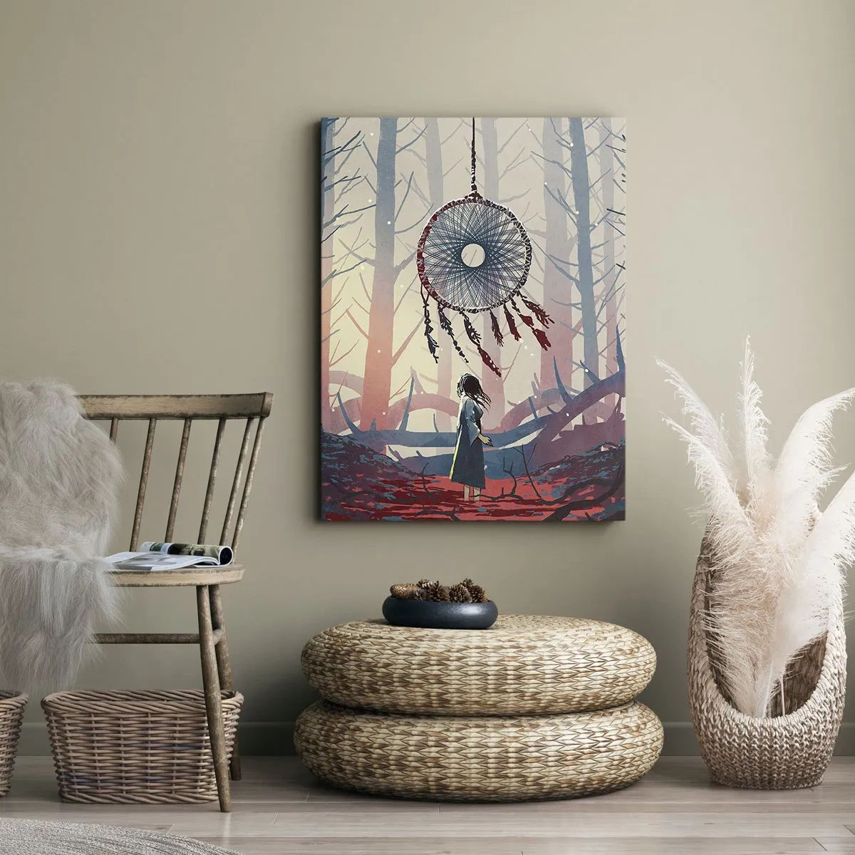Obraz na plátne - Tajný rituál šťastia - 50x70 cm