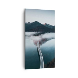 Obraz na plátne - Pri vode hladkej ako zrkadlo - 55x100 cm